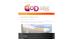 Desktop Screenshot of events.godisageek.com